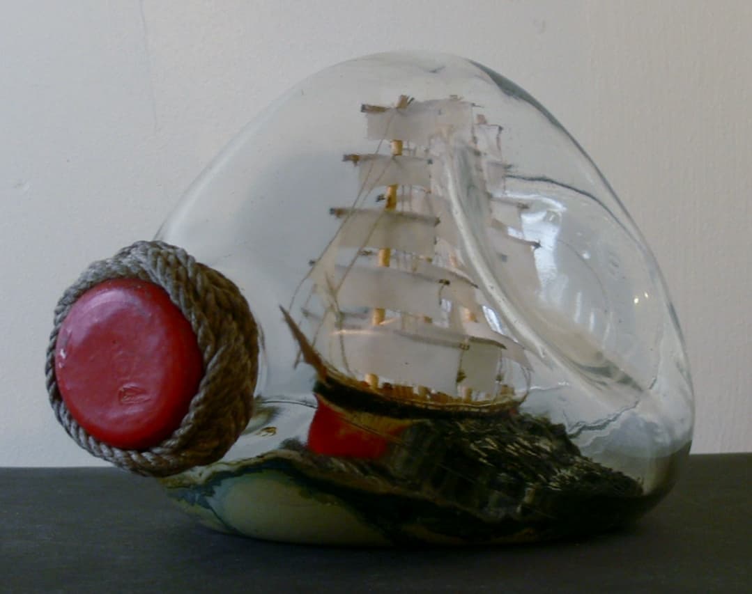 Vintage Ship In Haig's Dimple Bottle